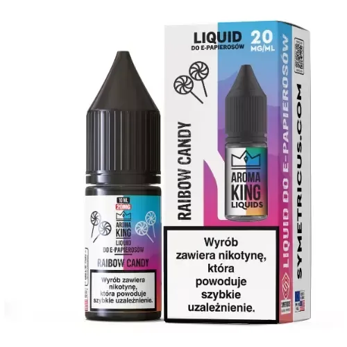 Liquid Aroma King Salt 20 mg 10 ml - Rainbow Candy
