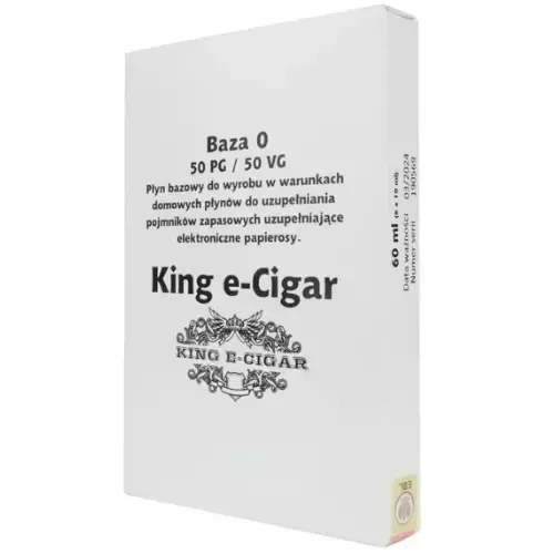 Baza King e-Cigar 10ml 6 pack 50/50 0 mg