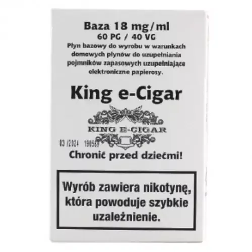 KING E-CIGAR BAZA NIKOTYNOWA 10 ML 18 MG 6 SZT