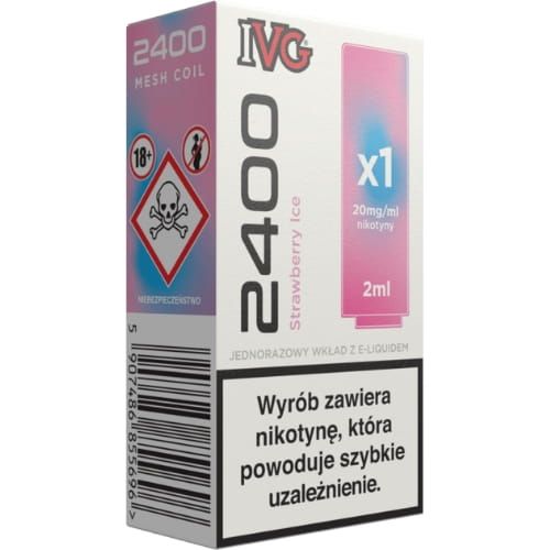 IVG 2400 Pod Strawberry Ice 20mg 2ml