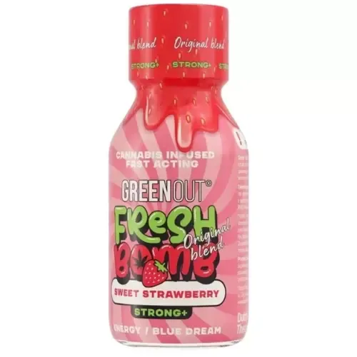 Green Out® Fresh Bomb Sweet Strawberry Shot konopny
