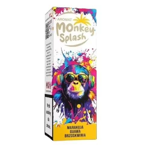 Longfill Monkey Splash 8/10ml - Marakuja Guawa Brzoskwinia 