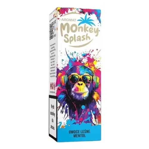 Longfill Monkey Splash 8/10ml - Owoce Leśne Menthol