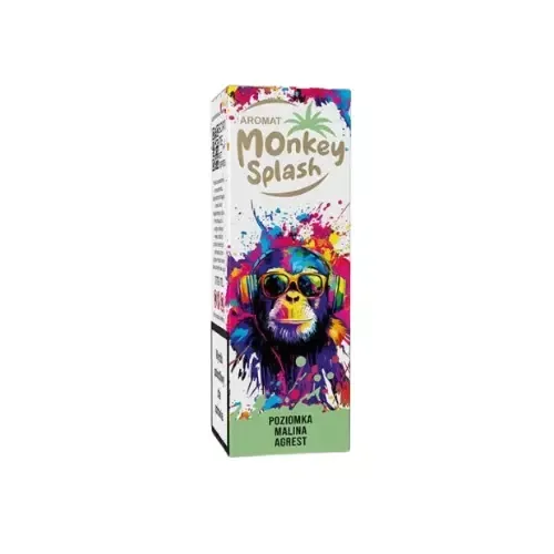 Longfill Monkey Splash 8/10ml - Poziomka Malina Agrest