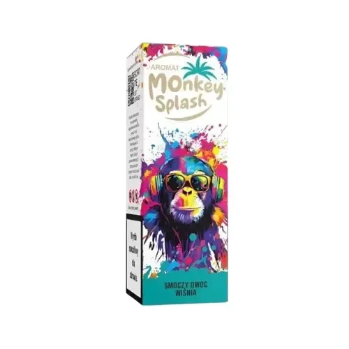 Longfill Monkey Splash 8/10ml - Smoczy Owoce Wiśnia
