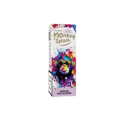 Longfill Monkey Splash 8/10ml - Winogron Guma Balonowa