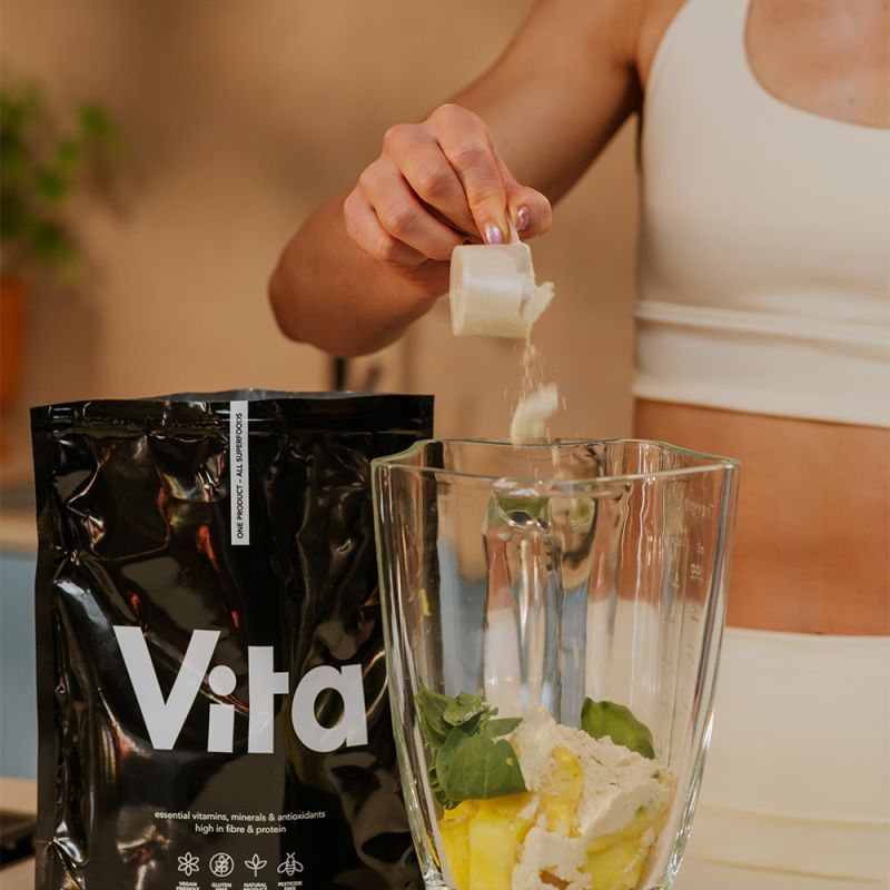 VITA SHAKE Ananas 600 g + Shaker GRATIS – Koktajl Białkowo-Witaminowy