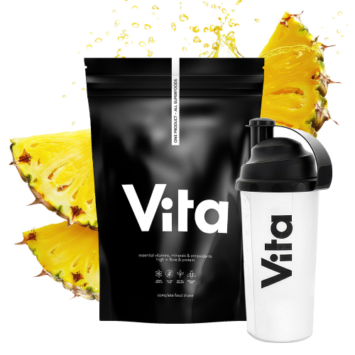 VITA SHAKE Ananas 600 g + Shaker GRATIS – Koktajl Białkowo-Witaminowy