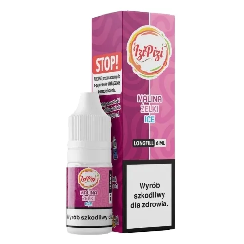 LONGFILL IZI PIZI - Malina Żelki Ice 6/10ml 