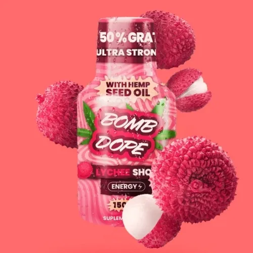 Shot Konopny Bomb Dope Lychee 150ml