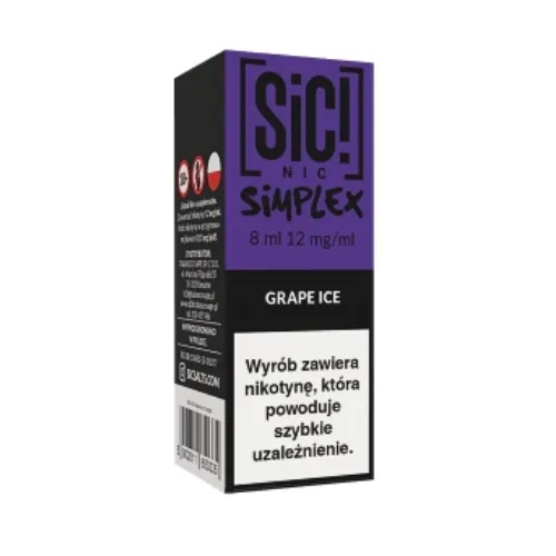 Liquid SIC! NIC 8ml Grape Ice 12mg