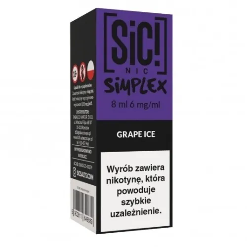  Liquid SIC! NIC 8ml Grape Ice 6mg