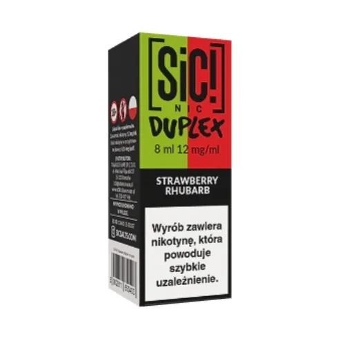 Liquid SIC! NIC 8ml Strawberry Rhubarb 12mg
