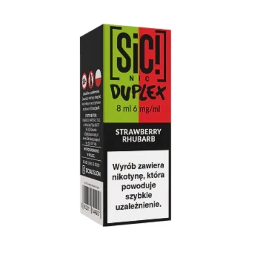 Liquid SIC! NIC 8ml Strawberry Rhubarb 6mg