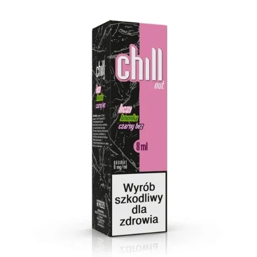 Longfill Chill Out 8ml - Liczi Limonka Czarny Bez